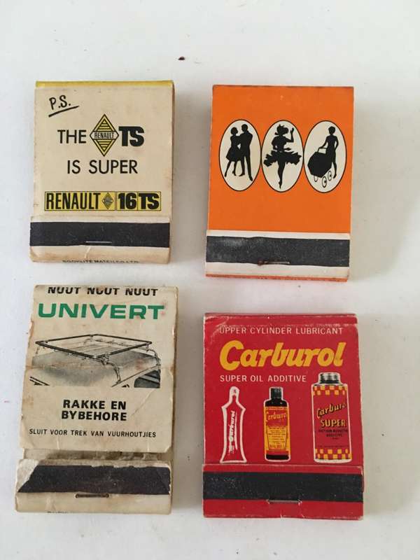 4 VINTAGE MATCH BOOKS MATCHES IN