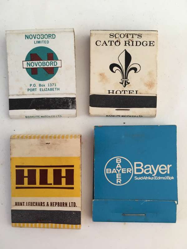 4 VINTAGE MATCH BOOKS MATCHES IN