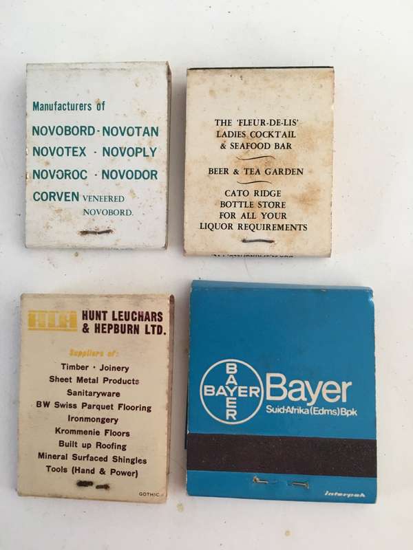 4 VINTAGE MATCH BOOKS MATCHES IN