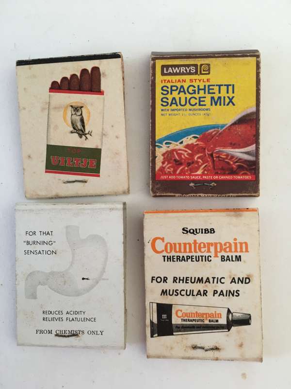 4 VINTAGE MATCH BOOKS MATCHES IN