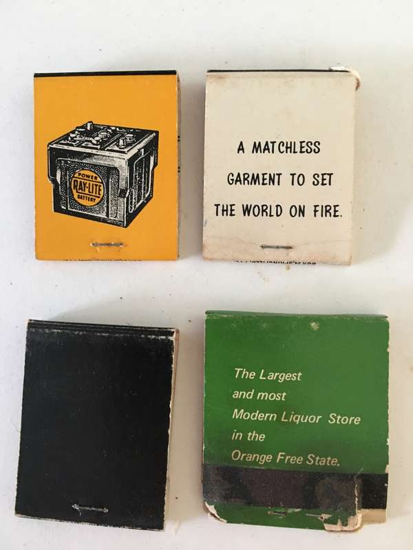 4 VINTAGE MATCH BOOKS MATCHES IN
