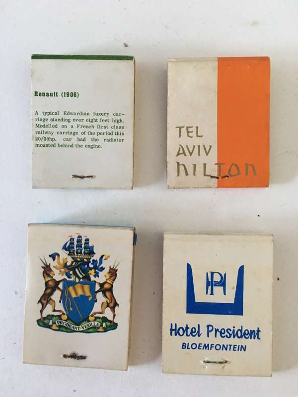 4 VINTAGE MATCH BOOKS MATCHES IN