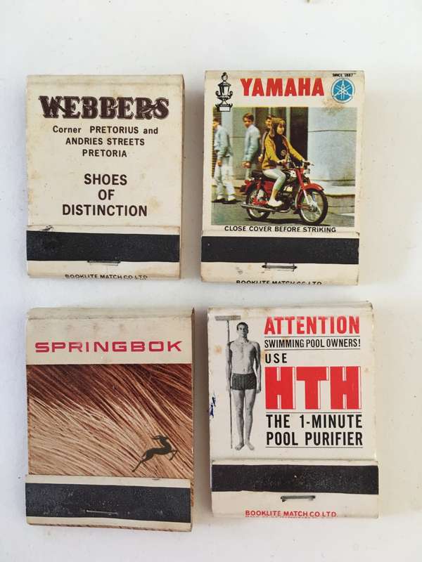 4 VINTAGE MATCH BOOKS MATCHES IN