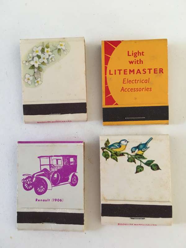 4 VINTAGE MATCH BOOKS MATCHES IN