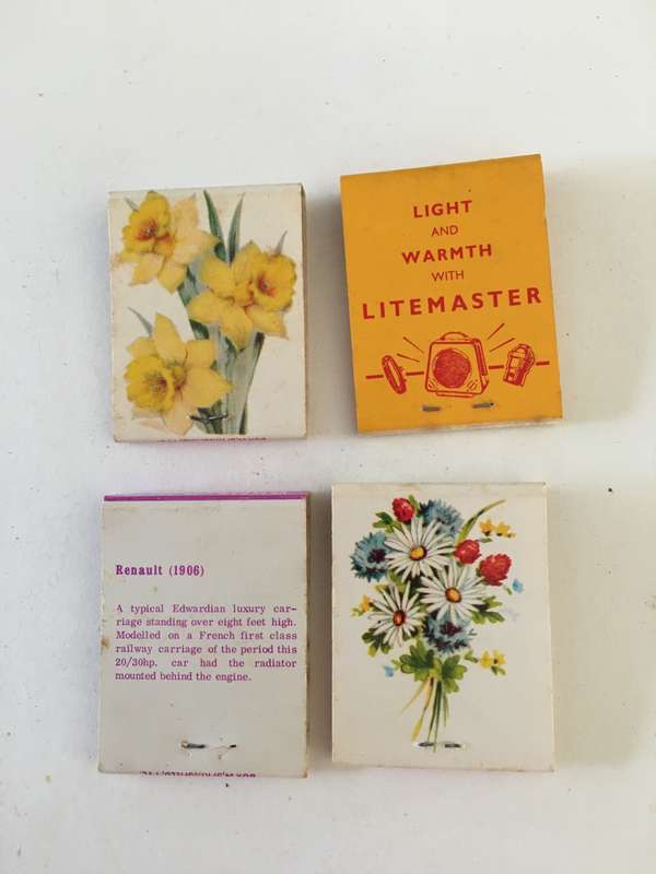 4 VINTAGE MATCH BOOKS MATCHES IN