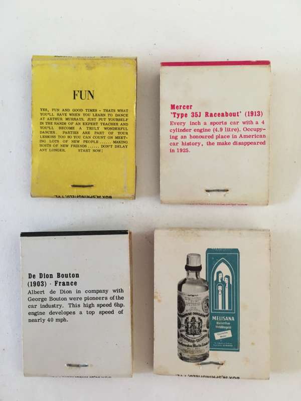 4 VINTAGE MATCH BOOKS MATCHES IN