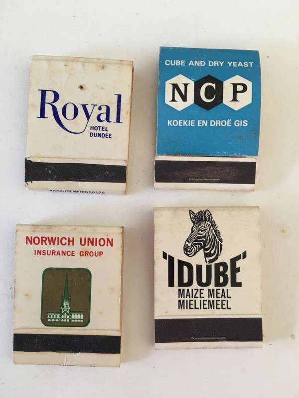 4 VINTAGE MATCH BOOKS MATCHES IN