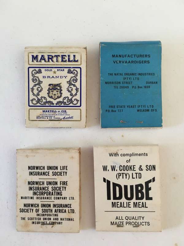 4 VINTAGE MATCH BOOKS MATCHES IN