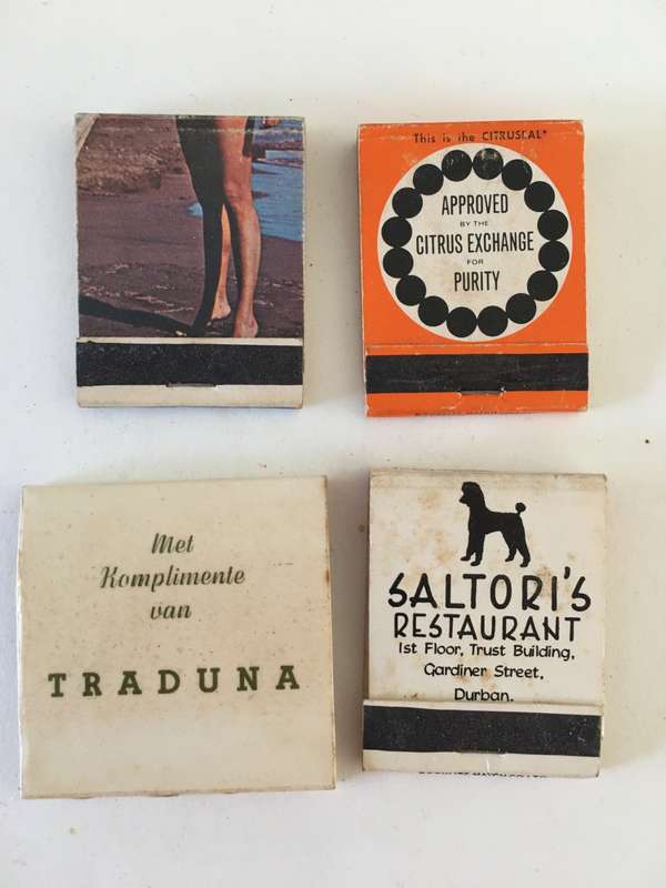 4 VINTAGE MATCH BOOKS MATCHES IN