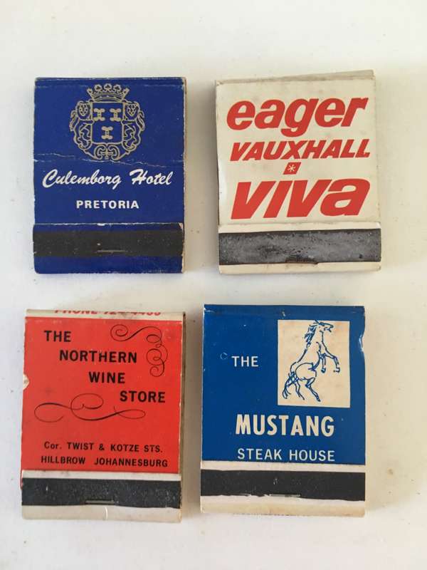 4 VINTAGE MATCH BOOKS MATCHES IN