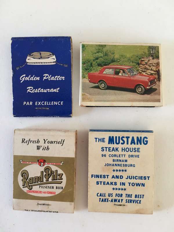 4 VINTAGE MATCH BOOKS MATCHES IN