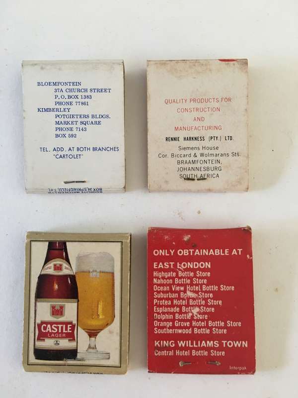 4 VINTAGE MATCH BOOKS MATCHES IN