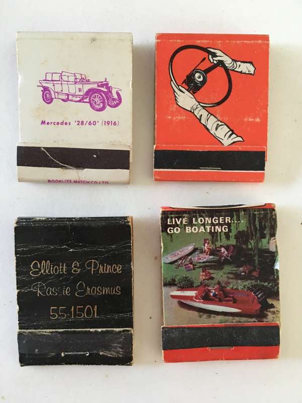 4 VINTAGE MATCH BOOKS MATCHES IN