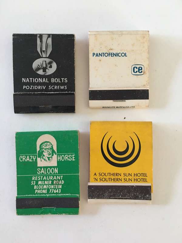 4 VINTAGE MATCH BOOKS MATCHES IN