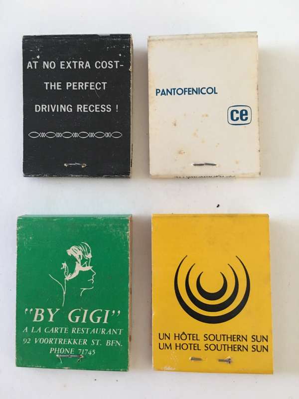 4 VINTAGE MATCH BOOKS MATCHES IN
