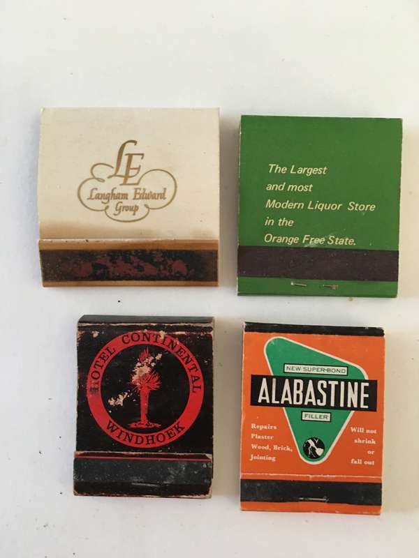 4 VINTAGE MATCH BOOKS MATCHES IN