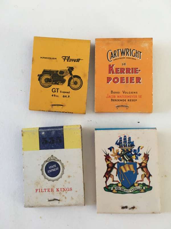 4 VINTAGE MATCH BOOKS MATCHES IN
