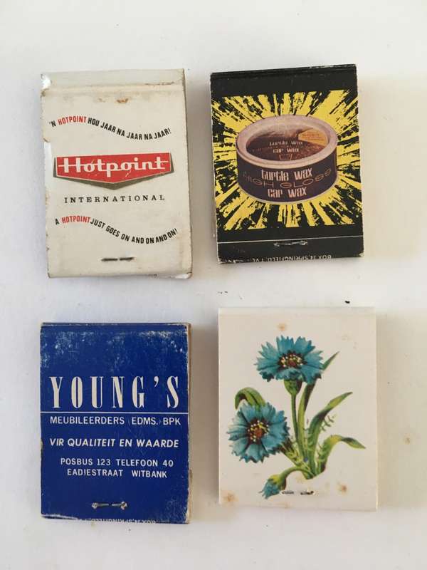 4 VINTAGE MATCH BOOKS MATCHES IN