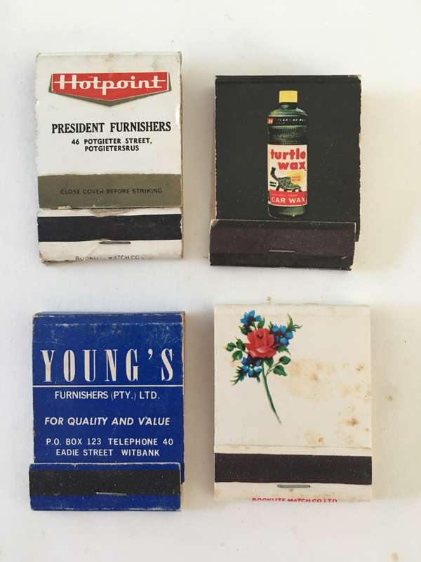 4 VINTAGE MATCH BOOKS MATCHES IN