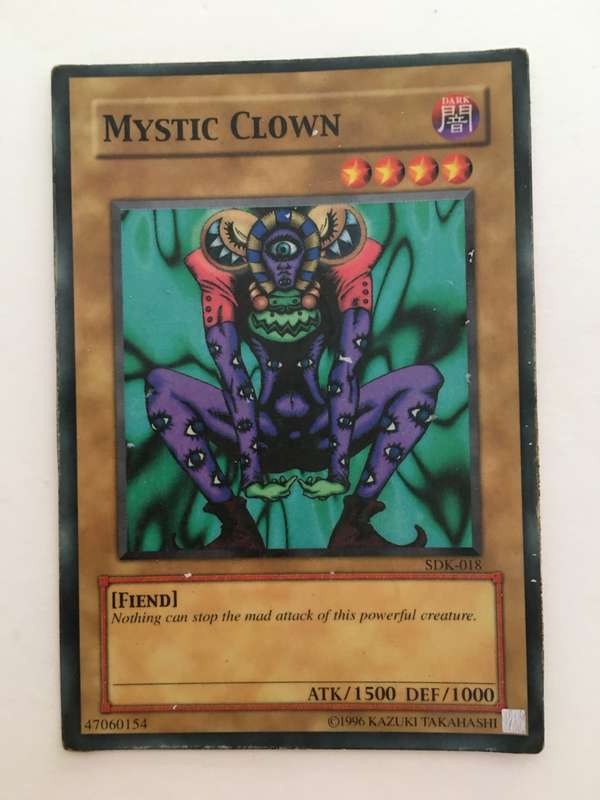 YU-GI-OH TRADING CARD - MYSTIC CLOWN