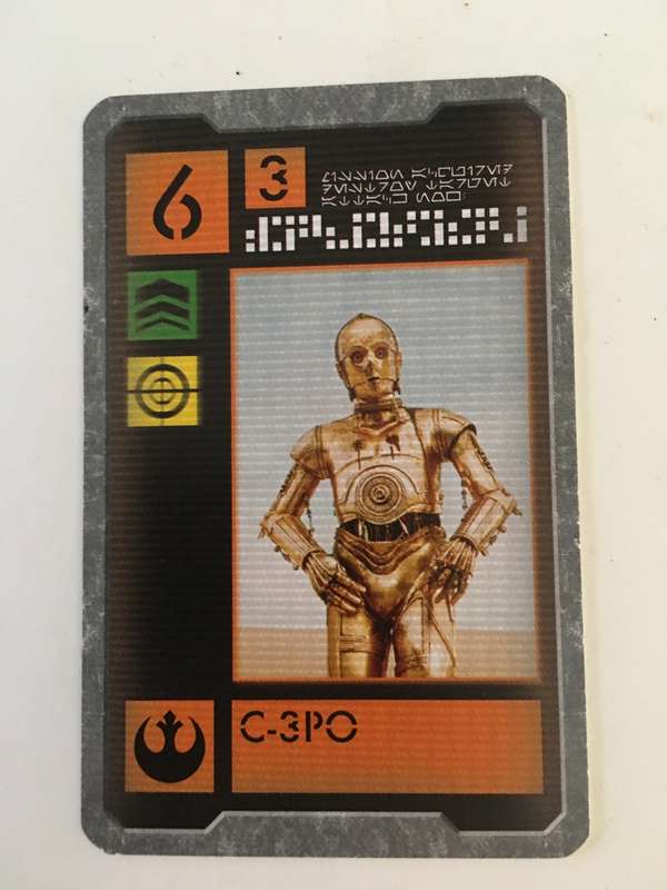 VINTAGE LUCASFILM  STAR WARS CARD - ORIGINAL STAR WARS ACTORS - C-3PO