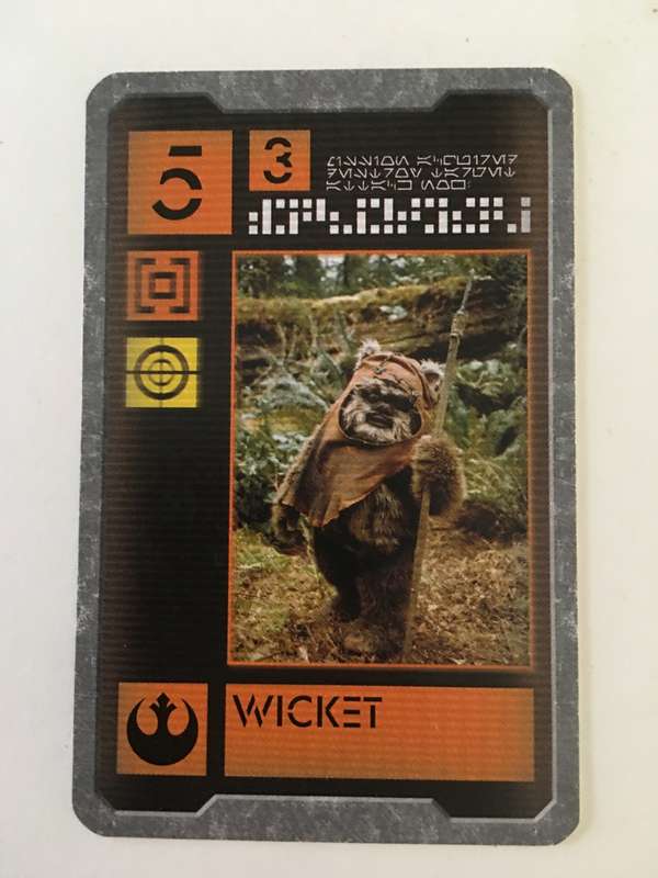 VINTAGE LUCASFILM  STAR WARS CARD - ORIGINAL STAR WARS ACTORS - WICKET