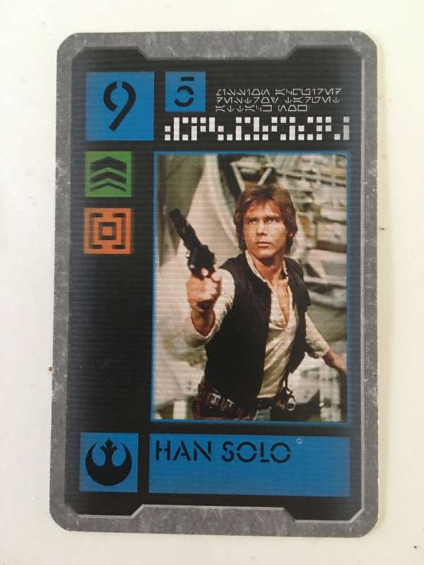 VINTAGE LUCASFILM  STAR WARS CARD - ORIGINAL STAR WARS ACTORS - HAN SOLO