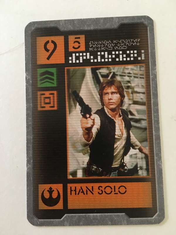 VINTAGE LUCASFILM  STAR WARS CARD - ORIGINAL STAR WARS ACTORS - HAN SOLO