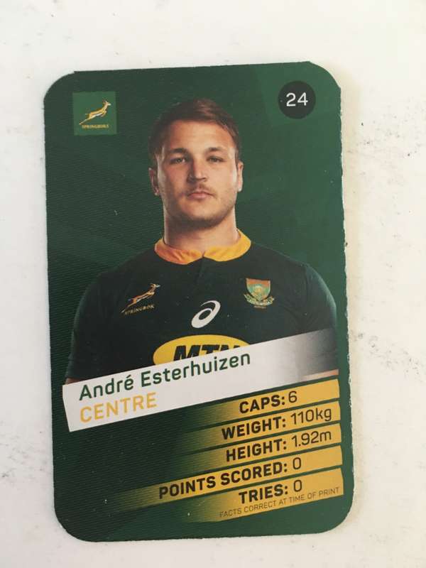 SPRINGBOK TRADING CARD  - PICK N PAY SUPER CARDS - NO. 24 -