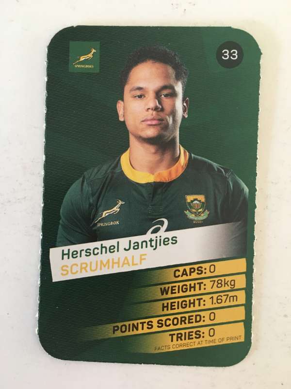 SPRINGBOK TRADING CARD  - PICK N PAY SUPER CARDS - NO. 33 -