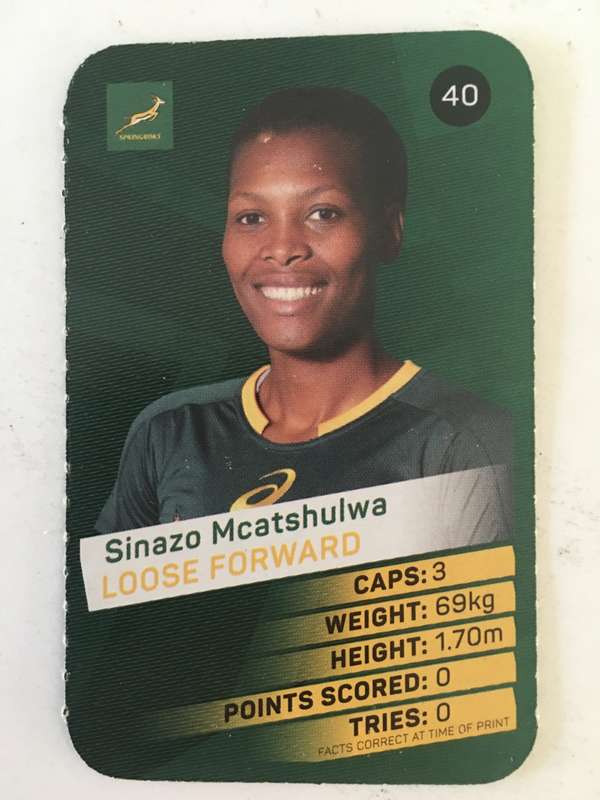 SPRINGBOK TRADING CARD  - PICK N PAY SUPER CARDS - NO. 40 -
