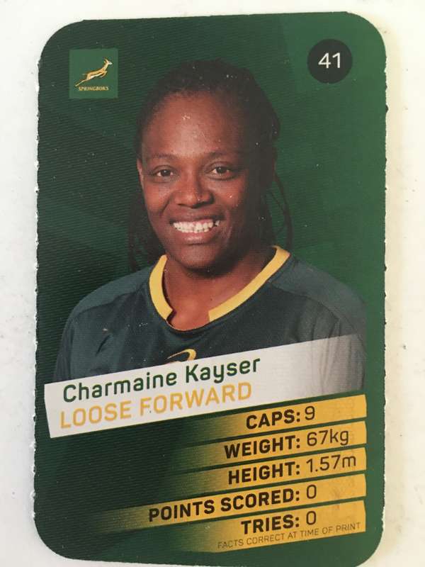 SPRINGBOK TRADING CARD  - PICK N PAY SUPER CARDS - NO. 41 -