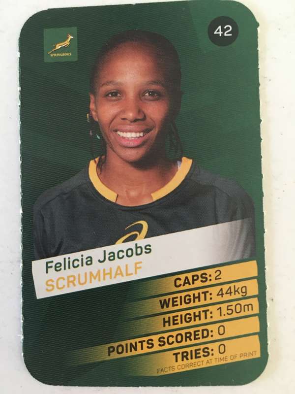 SPRINGBOK TRADING CARD  - PICK N PAY SUPER CARDS - NO. 42 -