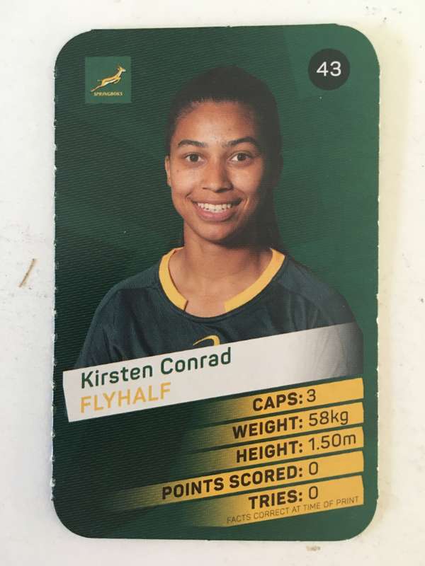SPRINGBOK TRADING CARD  - PICK N PAY SUPER CARDS - NO. 43 -