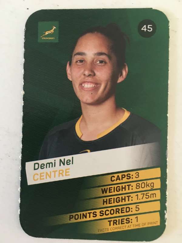 SPRINGBOK TRADING CARD  - PICK N PAY SUPER CARDS - NO. 45 -