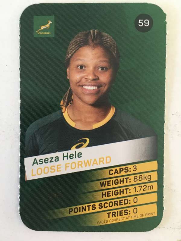 SPRINGBOK TRADING CARD  - PICK N PAY SUPER CARDS - NO. 59 -