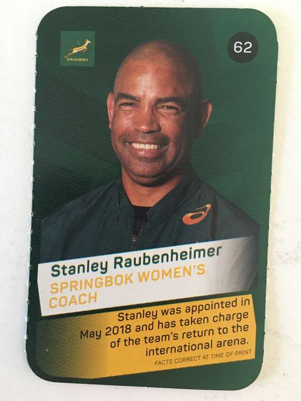 SPRINGBOK TRADING CARD  - PICK N PAY SUPER CARDS - NO. 62 -