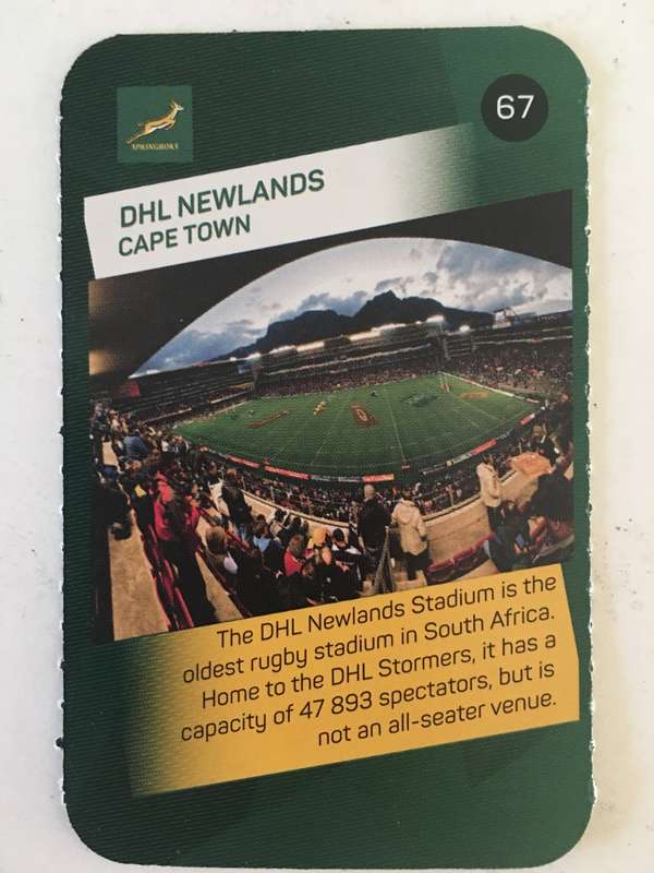 SPRINGBOK TRADING CARD  - PICK N PAY SUPER CARDS - NO. 67 -