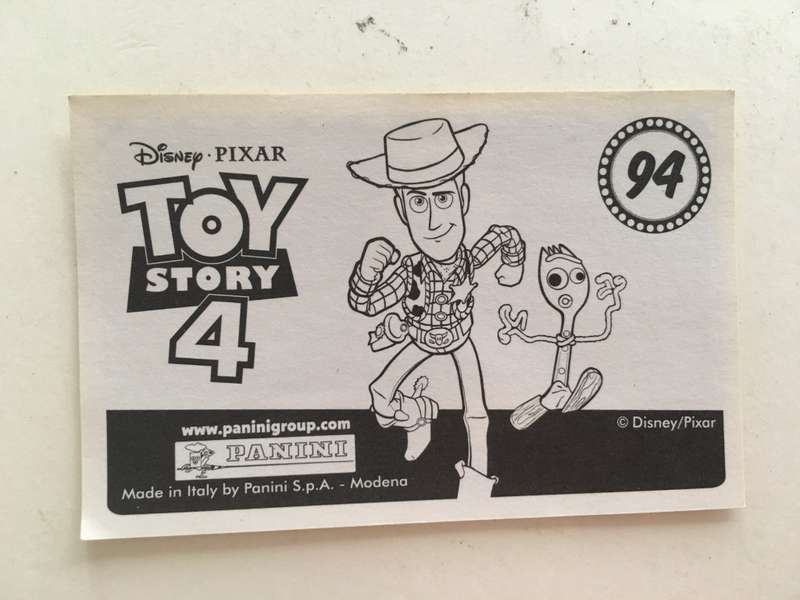 PANINI - DISNEY PIXAR TOY STORY 4 COLLECTOR STICKER -NO 94
