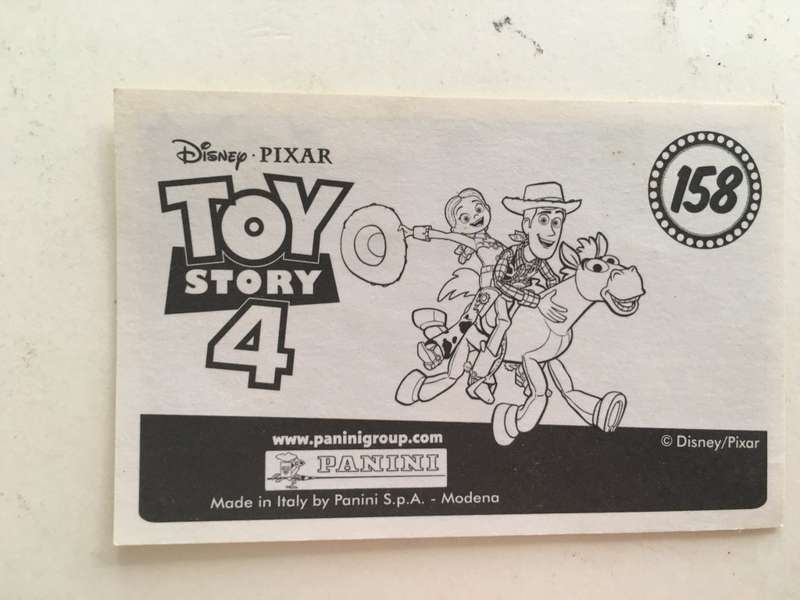 PANINI - DISNEY PIXAR TOY STORY 4 COLLECTOR STICKER -NO 158