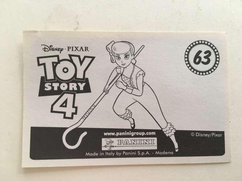 PANINI - DISNEY PIXAR TOY STORY 4 COLLECTOR STICKER -NO 63