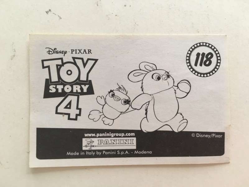 PANINI - DISNEY PIXAR TOY STORY 4 COLLECTOR STICKER -NO 118