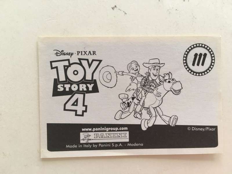PANINI - DISNEY PIXAR TOY STORY 4 COLLECTOR STICKER -NO 111