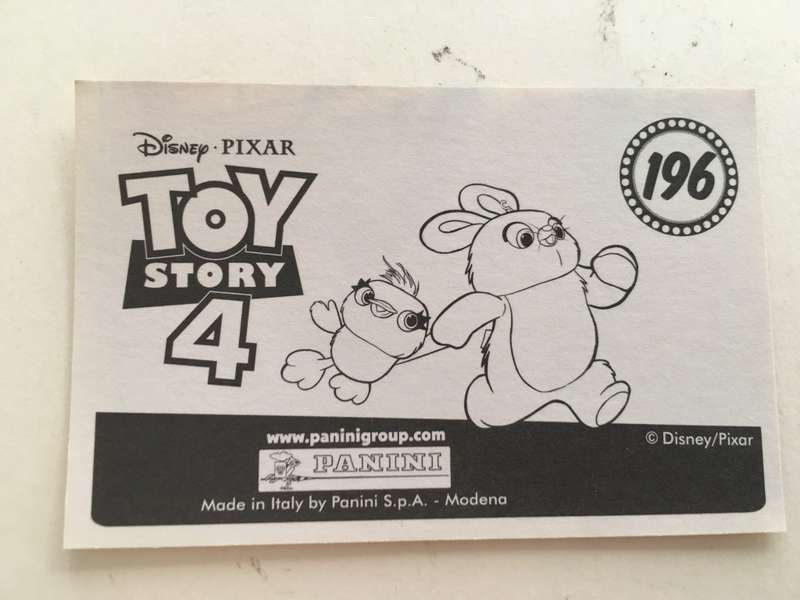 PANINI - DISNEY PIXAR TOY STORY 4 COLLECTOR STICKER -NO 196