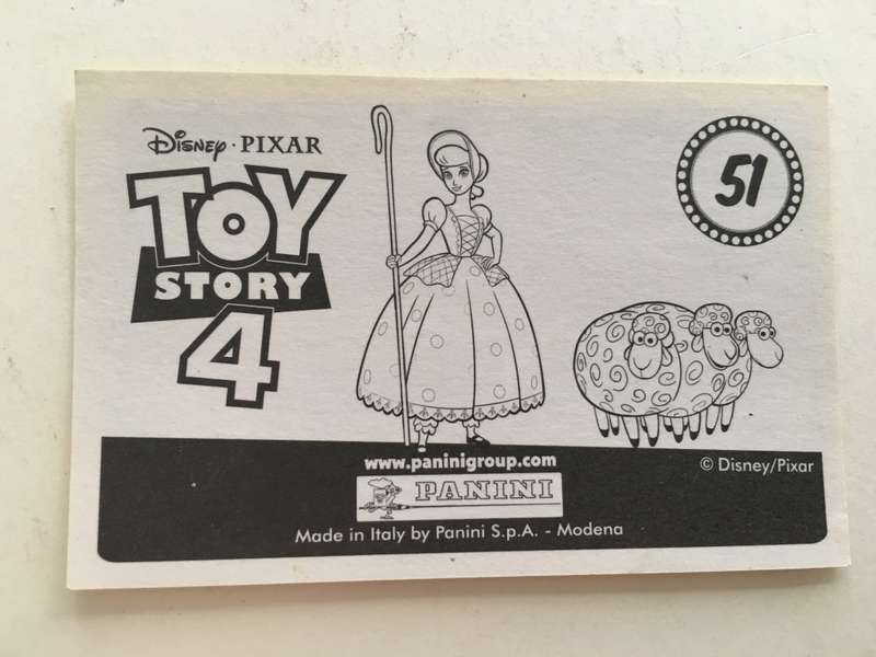 PANINI - DISNEY PIXAR TOY STORY 4 COLLECTOR STICKER -NO 51