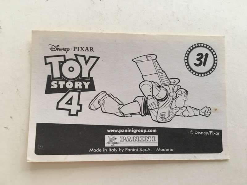 PANINI - DISNEY PIXAR TOY STORY 4 COLLECTOR STICKER -NO 31