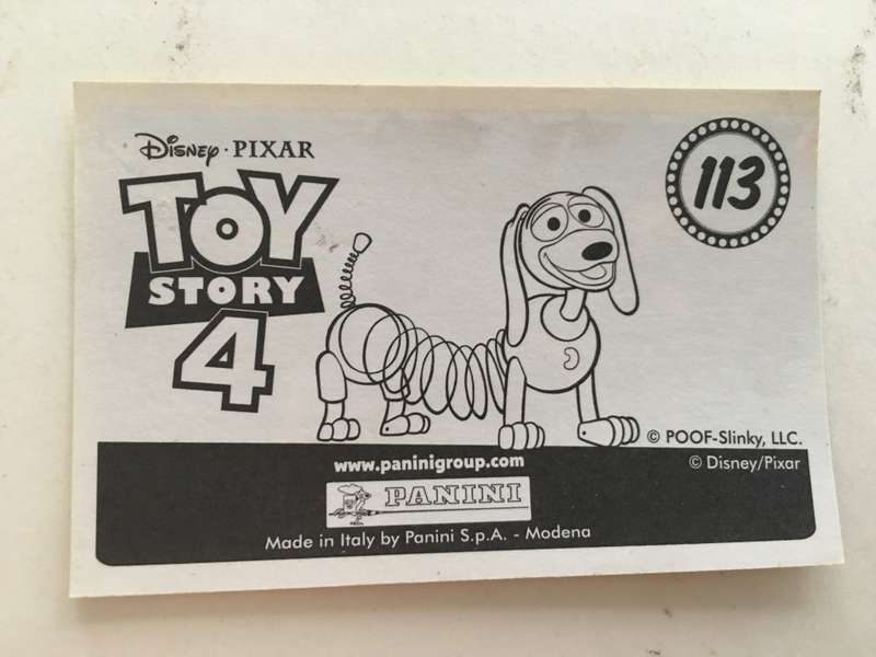 PANINI - DISNEY PIXAR TOY STORY 4 COLLECTOR STICKER -NO 113