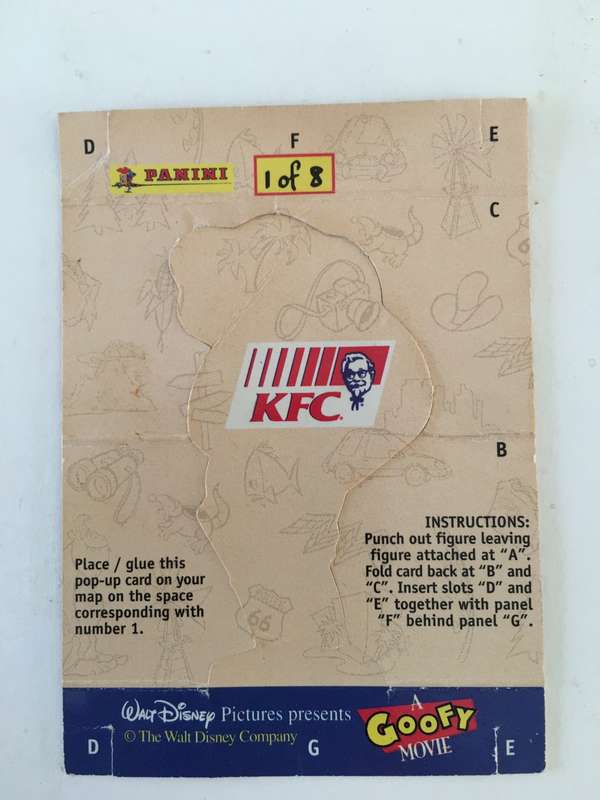PANINI  KFC GOOFY MOVIE COLLECTOR STICKER - NO. 1 ROXANNE