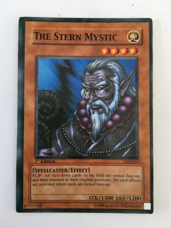YU-GI-OH TRADING CARD - THE STERN MYSTIC