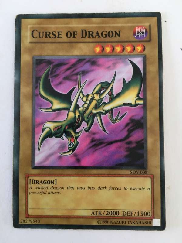 YU-GI-OH TRADING CARD - CURSE OF DRAGON
